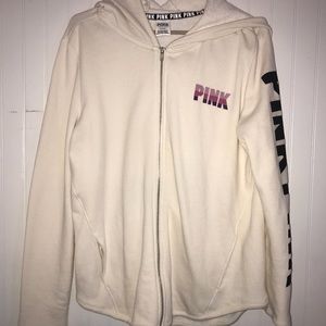 VS PINK oversized zip up hoodie!!
